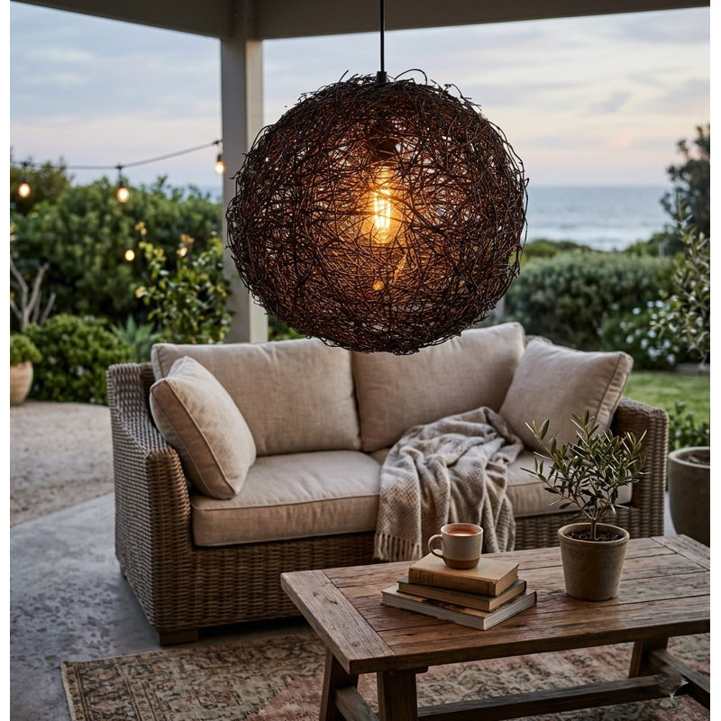 Luminaire suspendu sphère 1 lumière Daliah