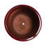 Pots de fleurs en céramique rouge Modern Baste Paste pour espaces extérieurs et intérieurs - Givre - Trou de drainage 3 sans assemblage
