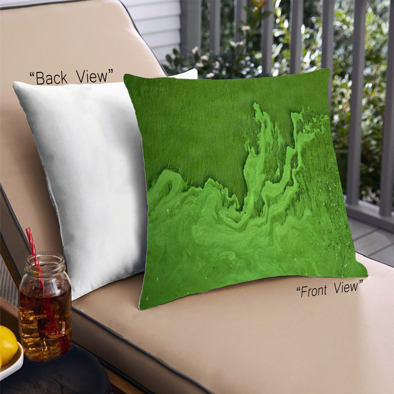 Coussin décoratif Color Focus Green 78, Microsuède