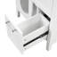 Meuble-lavabo 24 po avec lavabo, meuble-lavabo avec deux tiroirs et porte, tablette réglable, bois massif et panneau de fibres à densité moyenne
