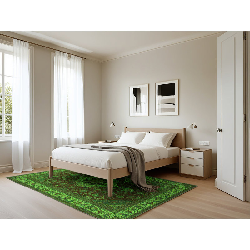 Andreyna Performance Oriental Indoor Rug, Rectangle 5' x 7'