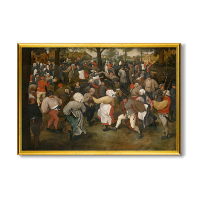 La danse du mariage, v. 1566-pieter Bruegel l'Ancien - toile sur mesure encadrée