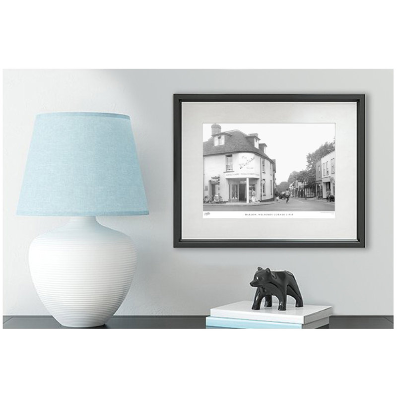Harlow, Welfords Corner C1955 by Francis Frith - Single Picture Frame Print, 60cm H x 80cm W x 2.3cm D
