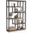 5-Tier Shelf Bookcase Metal Frame-1593466512