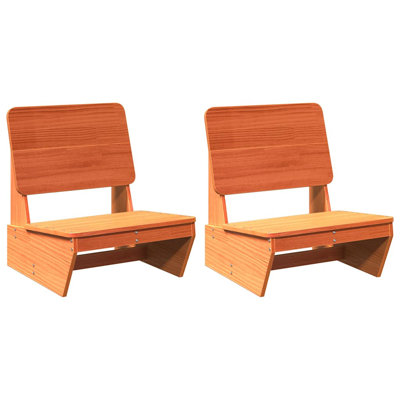 Garden Chairs 2 Pcs 60X64x70.5 Cm Wood Pine