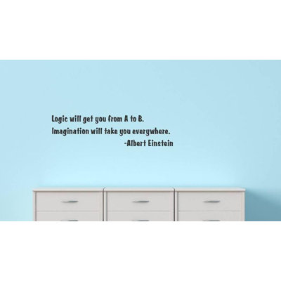 Logic Will Get You From A to B Wall Decal -  Design With Vinyl, 2015 BS 474 Black