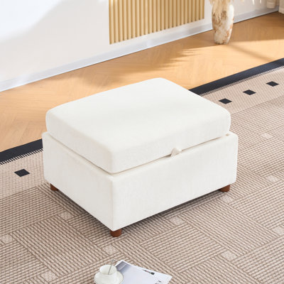  Repose-pieds modulaire modulaire, blanc