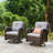 Guo 7 - Person Patio Conversation Set with Cushions