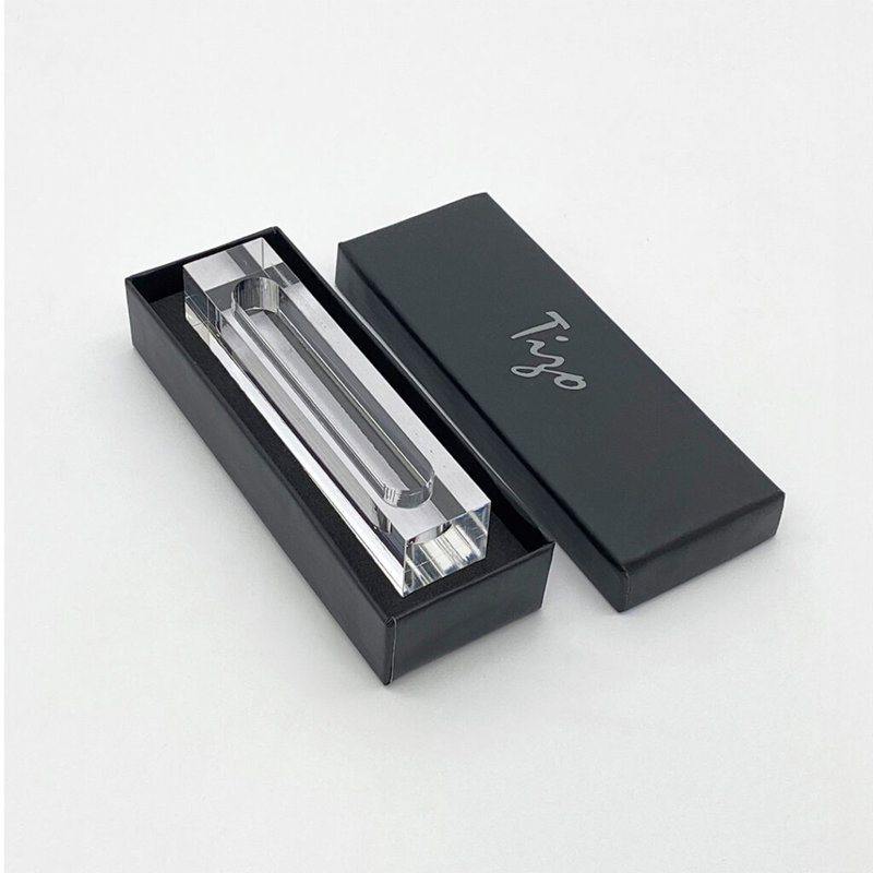 Lucite Mezuzah, Blue
