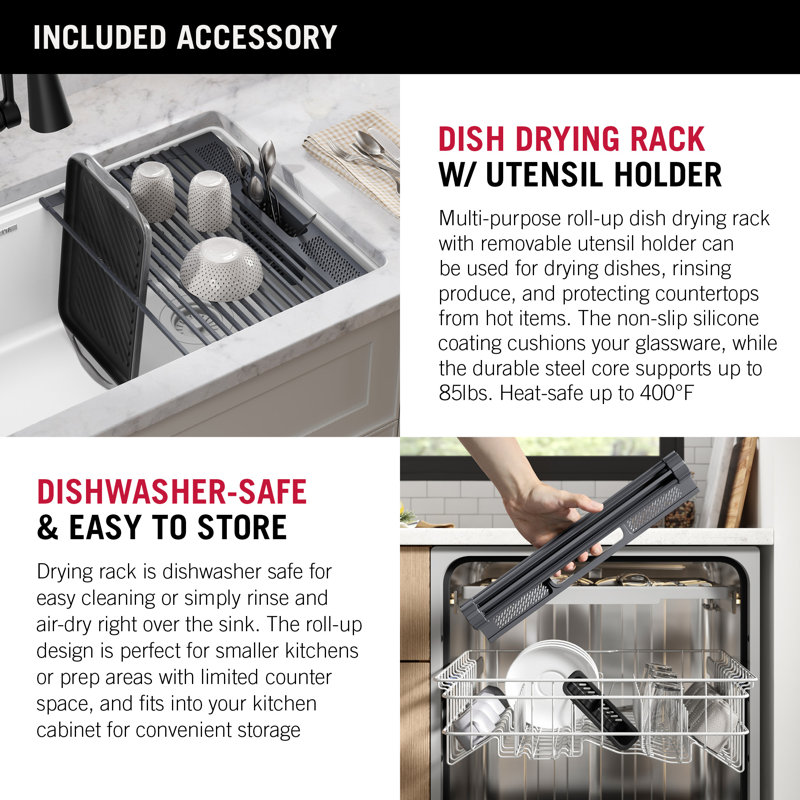 White Granite Composite Drop-in Workstation Kitchen Sink