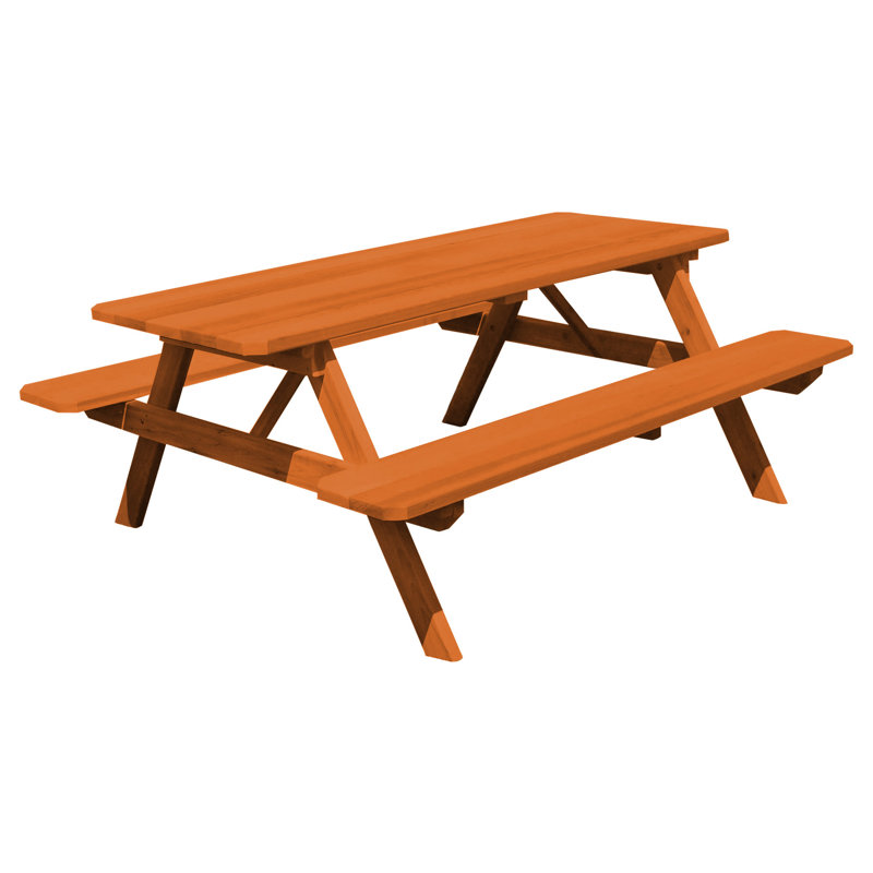 Table de pique-nique Amedee, Teinte séquoia, H 60 po x L 94 po x l 30 po