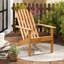 4 chaises Adirondack de patio avec siège incliné et dossier haut pour porche-1586713093