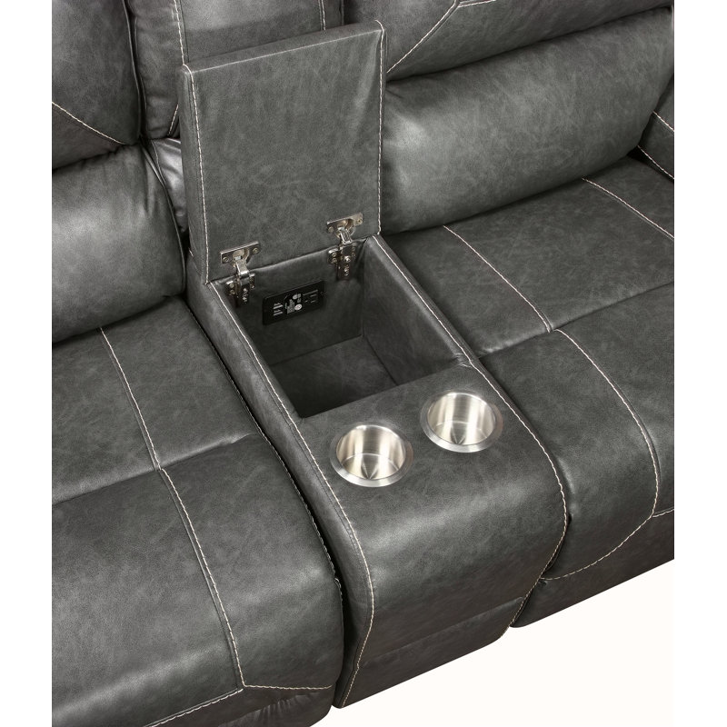 Causeuse inclinable manuelle Keily - Gris