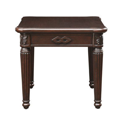 Caudillo Solid Wood Top End Table
