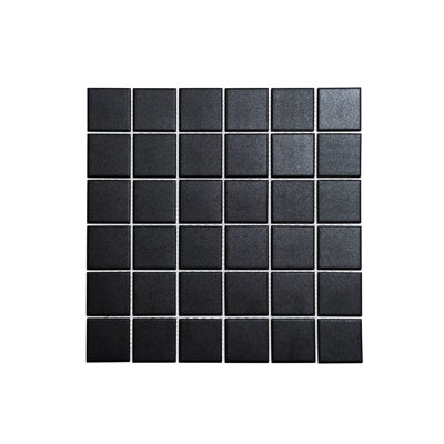 CC PORCELAINE 2X2 NOIR MOSAIQUE