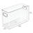 iDesign Set of 2 Cube Storage Bins with Handles for Pantry  - Clear-108714112