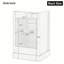 Meuble-lavabo de 20 po avec lavabo, armoire de salle de bain avec porte à fermeture douce, support de rangement et tablette réglable-1529869075