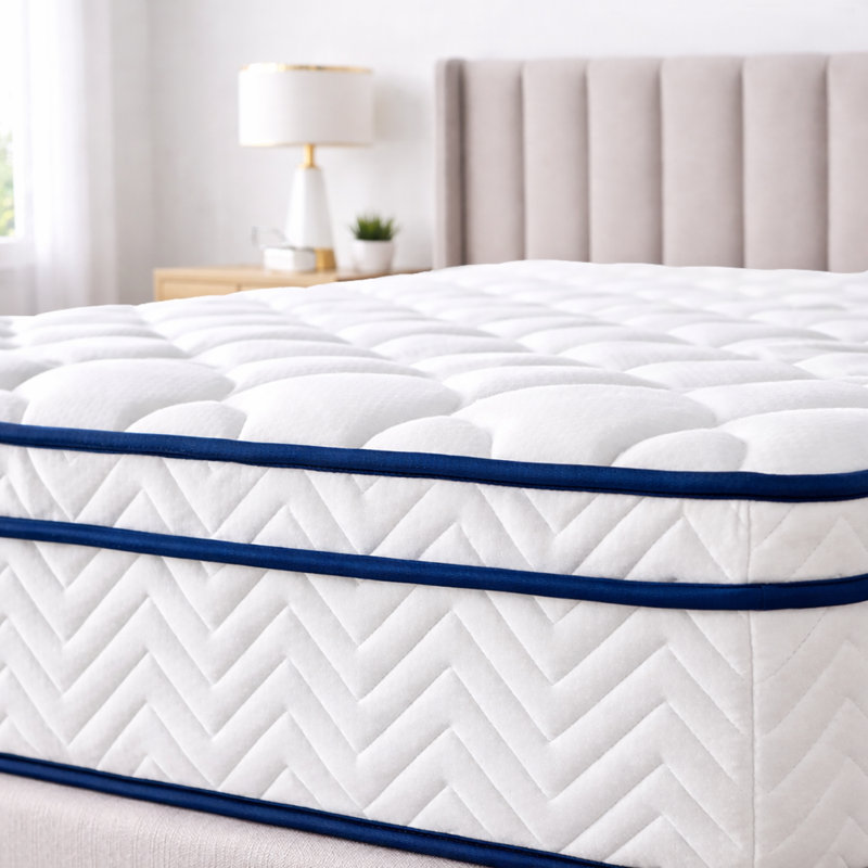 12" Queen Size Hybrid Mattress Medium Firm Cooling Gel Memory Foam CertiPUR US Certified, 12", Queen