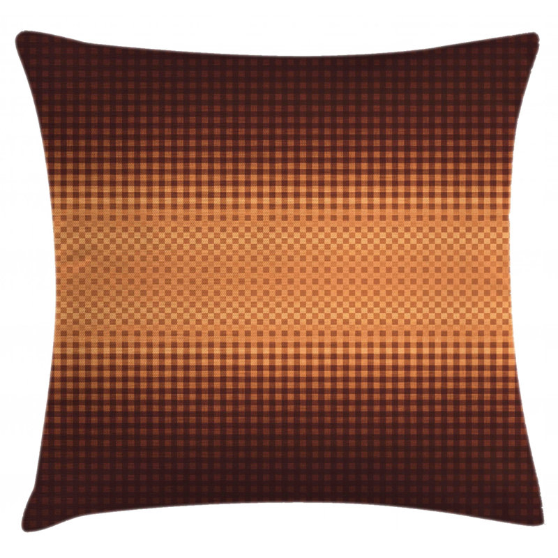 Housse de coussin décoratif 36 po à damier intérieur/extérieur