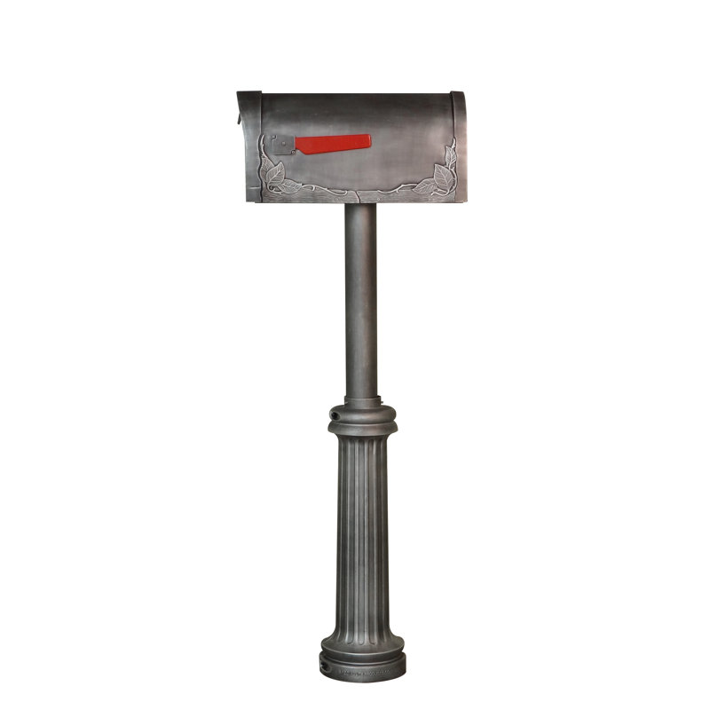 Boîte aux lettres en aluminium Schermerhorn, Argent suédois