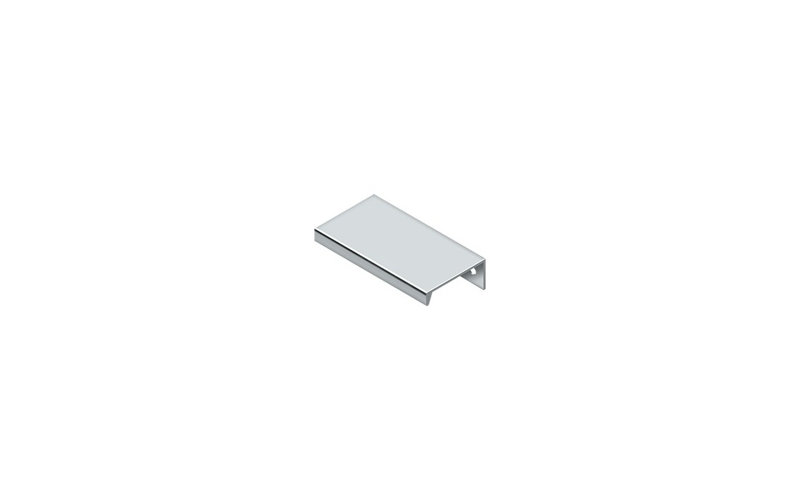 Deltana MP578U15 Modern Cabinet Angle Pull, 5-7/8", Aluminum in Brushed Nickel, 2 15/16", Polished Chrome