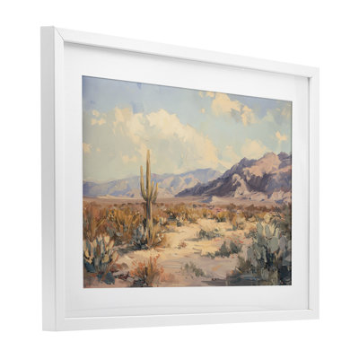 «Soft Mute Desert Dreams», reproduction sous verre encadrée, design par Nina Blue