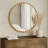 Marlowe Gold 36" Dia. Round Beaded Wall Mirror with Iron Metal Frame-1795784211-1779537560