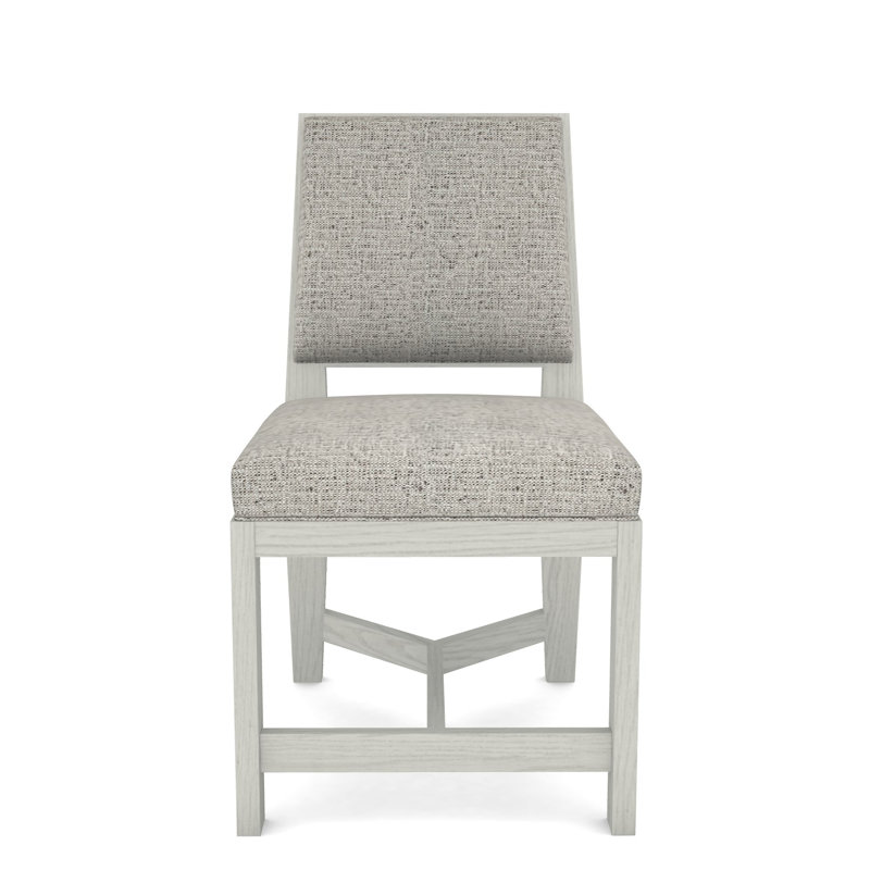 Thom Filicia Home Upholstered Back Side Chair, Tuck Graphite, Casa Blanca