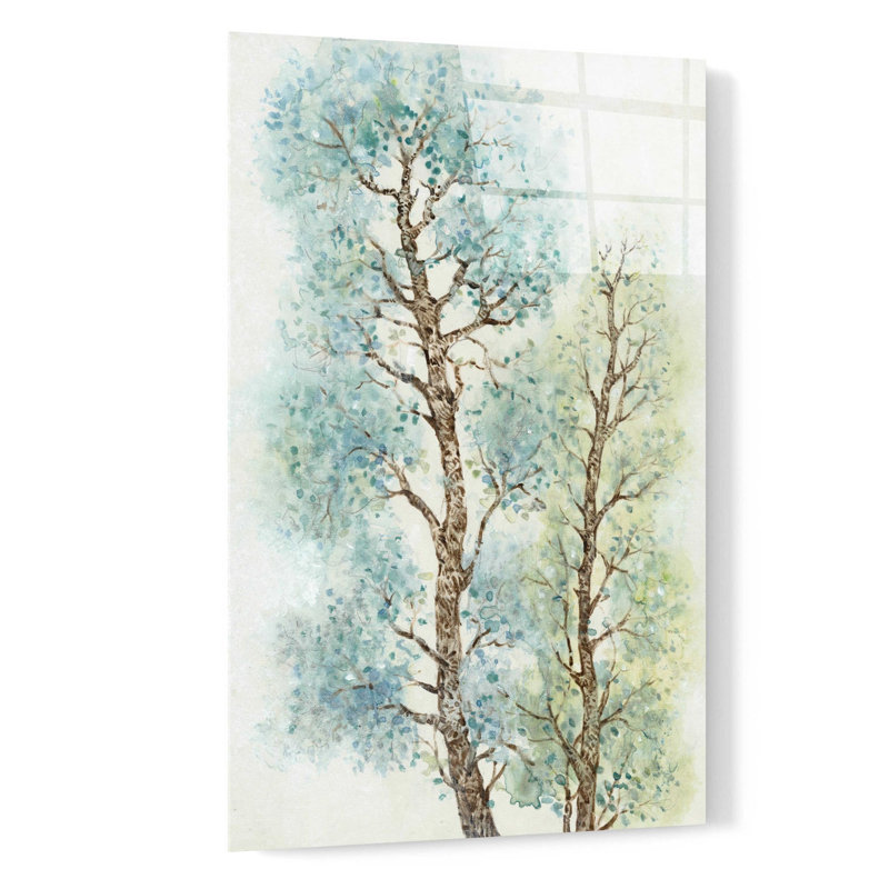 «Tranquil Tree Tops I» par Tim O'Toole, art mural en verre acrylique, H 24 po x l 16 po x P 0,2 po