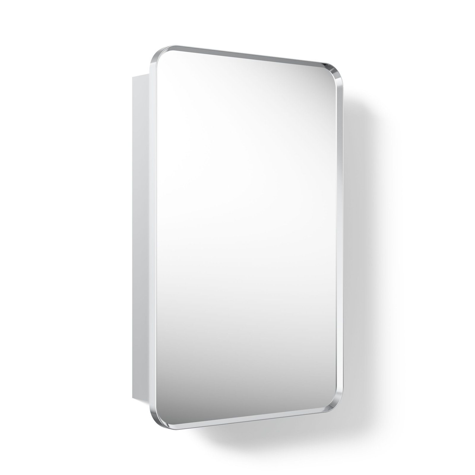 Verdera Rectangular Medicine Cabinet, 34" H x 22" W x 4.18" D, Polished Chrome