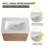28" Wall Mounted Bathroom Vanity with Ceramic Sink, Single Door Cabinet-2016966483-2045707255