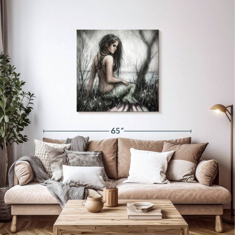 Kelan Mermaid's Rest, H 36 po x l 36 po