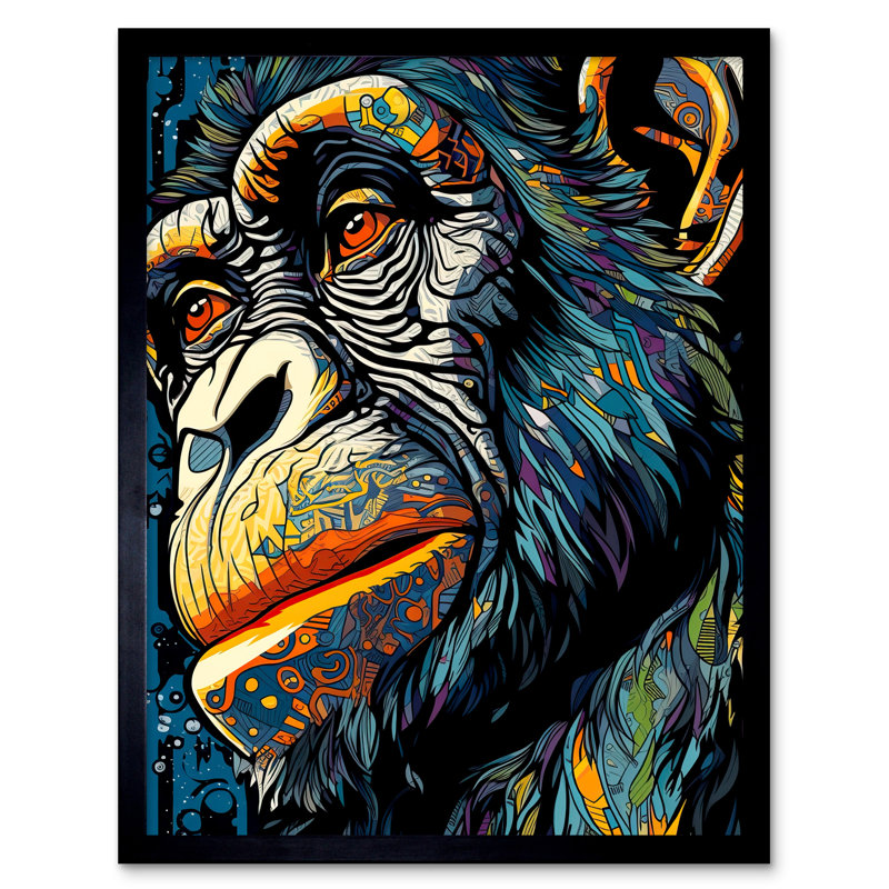 Alexandriah Chimpanzee - Single Picture Frame Print