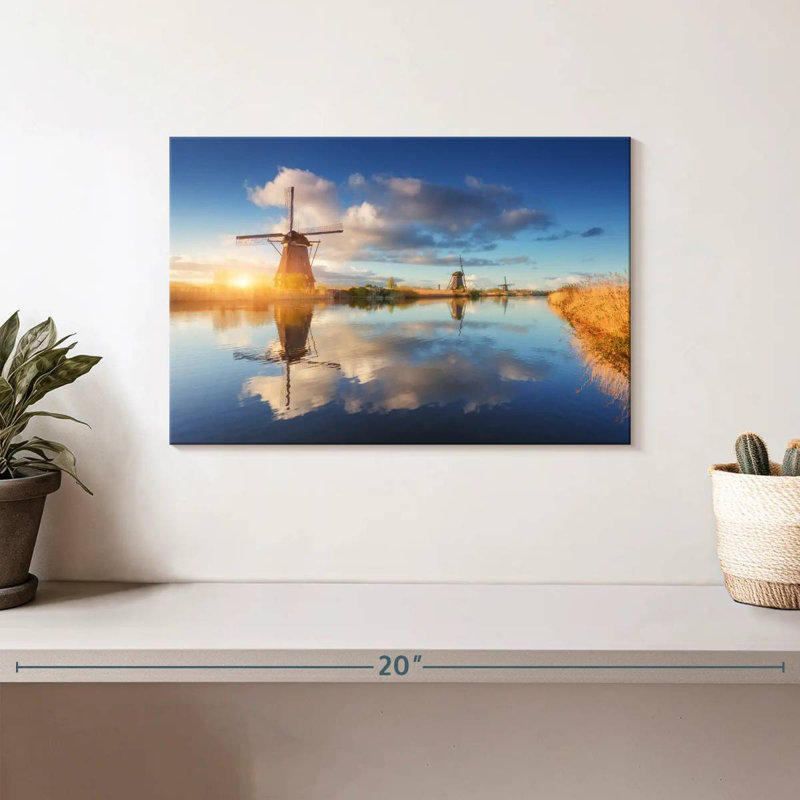 Alvord Windmills At Sunrise, 8" H x 12" W