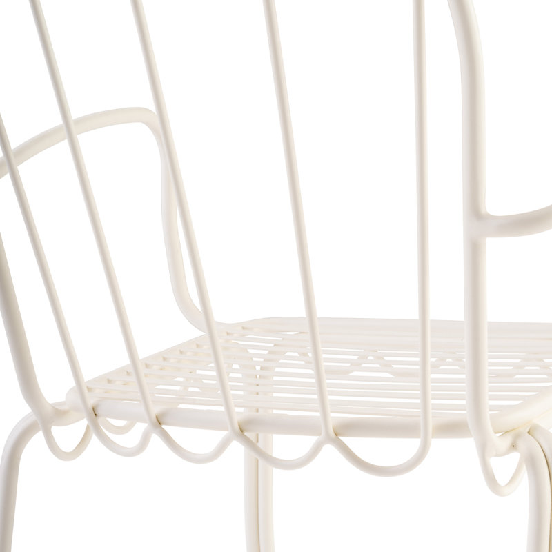 La chaise de salle à manger Alfresco, Blanc antique
