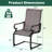 2 PCS Patio Chairs C-Spring Motion Chairs with Quick-drying & Breathable Fabric-1674496736