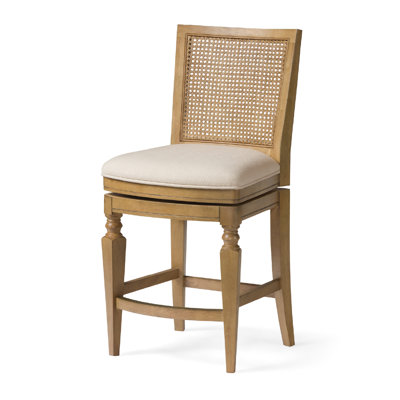 Maven Lane Sonoma Swivel Stool With Fabric Upholstery