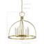 Lustre 8 lumières Jane, doré