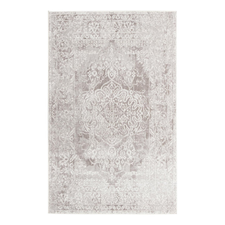 Audres Oriental Gray/Ivory Area Rug