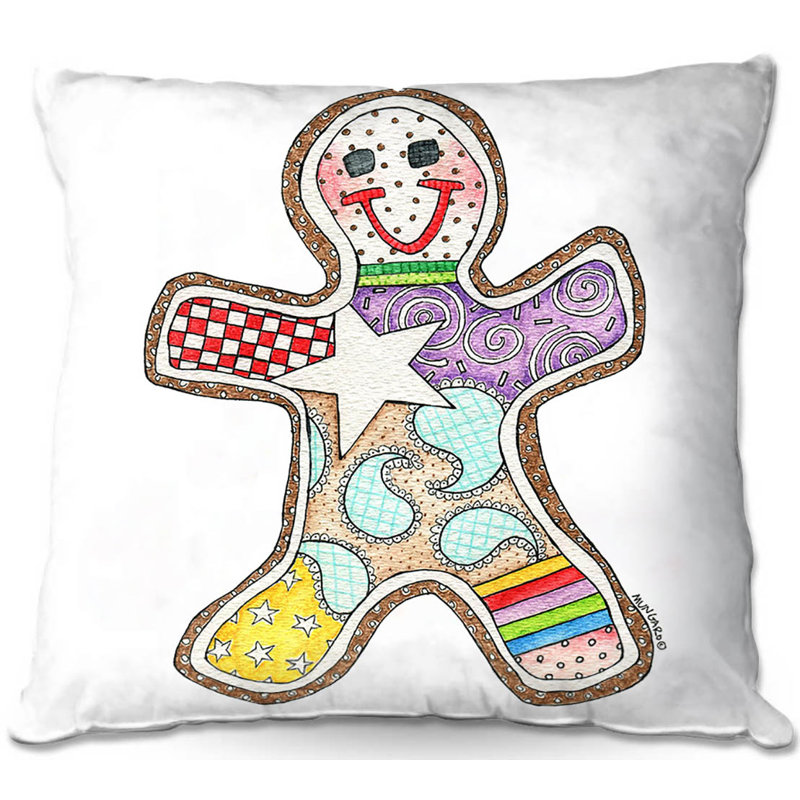  Coussin décoratif Couch Gingerbread, 20 po x 20 po, Blanc