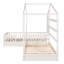 Lit simple en bois massif, structure en L 2 lits simples avec clôture et sommier à lattes-1418976882