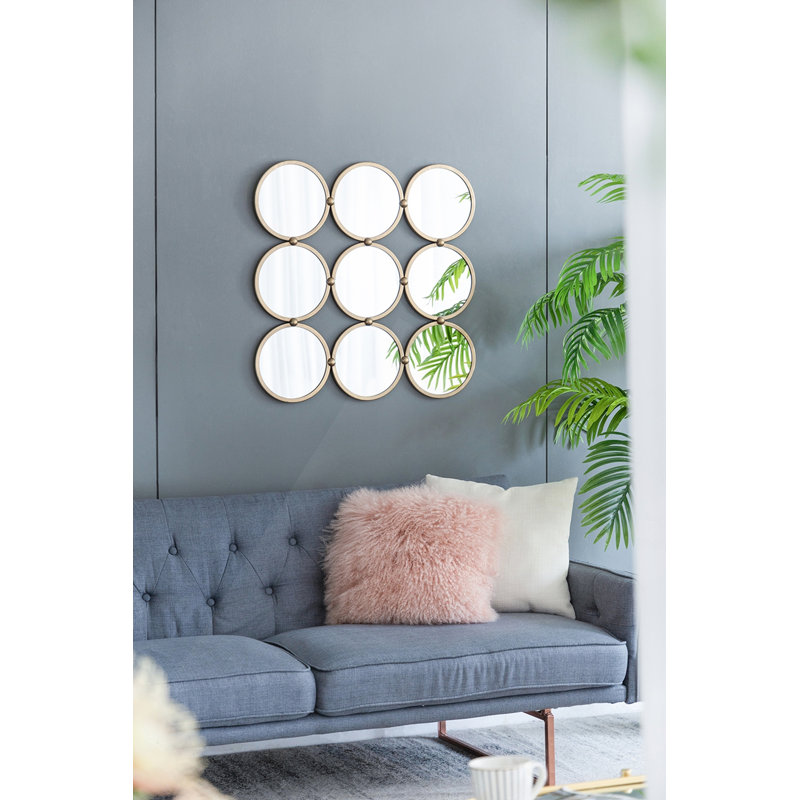 Miroir décoratif contemporain 27,2 po