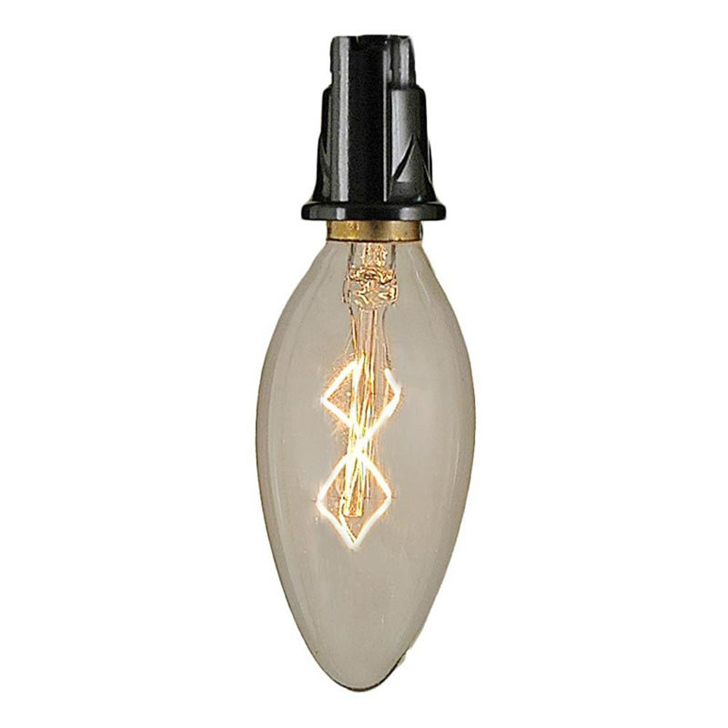 Ampoule à incandescence de 40 watts c35, ampoule à intensité variable, blanc chaud (2700k), base e12/candélabre