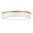 11-in Selectable LED 3000K,4000K,5000K Flush Mount with White and Wood Finish