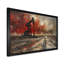 «Red Winter Oil Fields Industrial Icon II - Oil Rigs / Fields», reproduction d'art murale-1779323437-1779323434