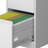 Panthia 5 Drawer Metal Vertical File Cabinet On Wheels For Office Use, Storage A4/Letter/Legal Size Files, White, 17.71"D*15.18"W*63.07"H, - Tipping Feature, Easy To Move Design, Mobility-121505469