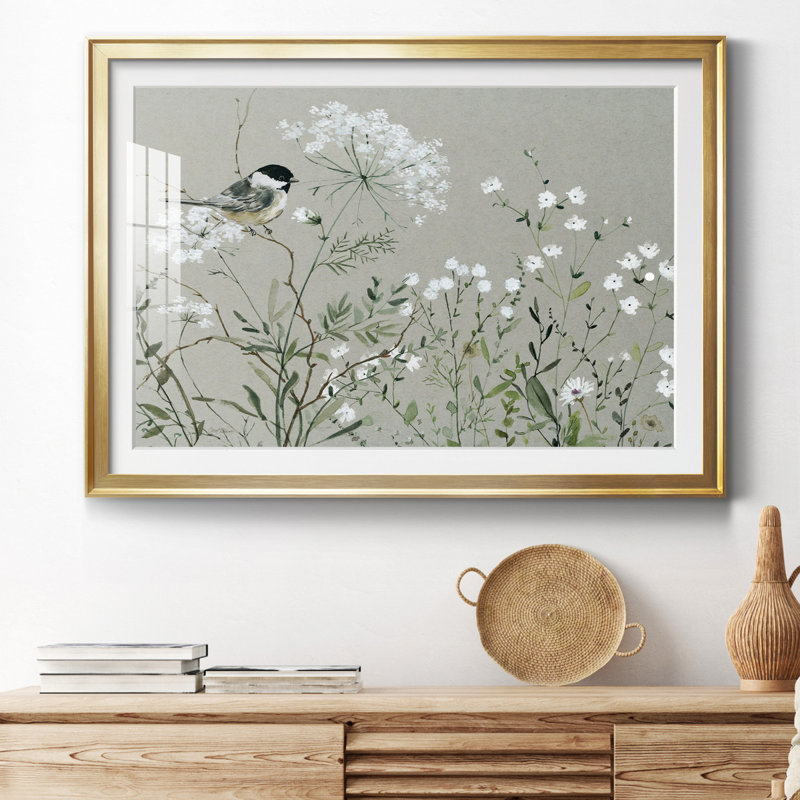 Bouquet de Grace Meadow I - cadre photo, Or, H 18,5 po x l 24,5 po x P 1,5 po
