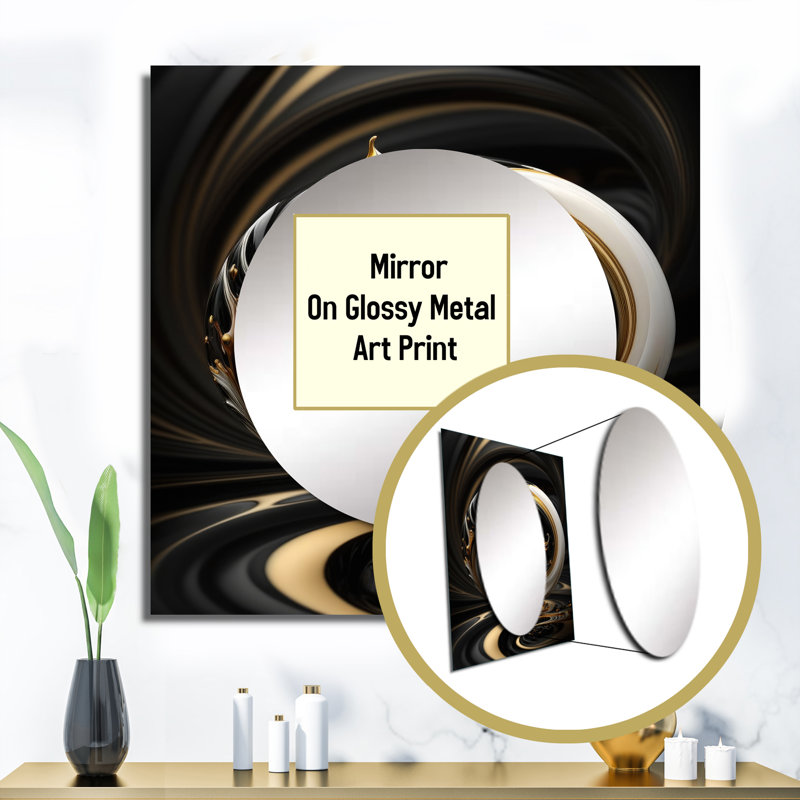 Gonda - Grand miroir carré moderne pour décoration murale, 23 po x 23 po