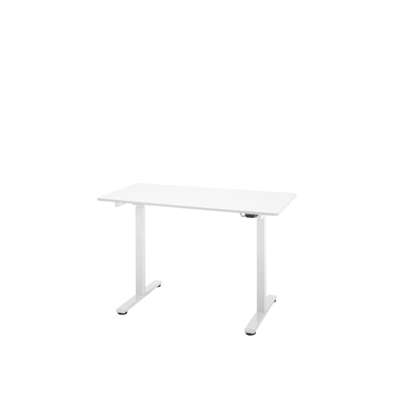 Adjustable Metal Base Writing Desk, White