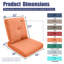 Coussins de remplacement pour siège/dossier de mobilier d'extérieur Allo 22 po L x 25 po P-111861051-100079572